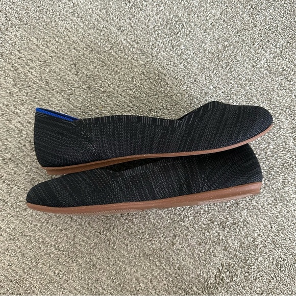 Rothy's Round Toe Heathered Black Women's Size 7.5 Ballet Flats - Picture 7 of 12